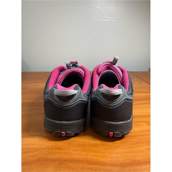 Keen Oakridge Gray Pink Waterproof Hiking Shoes Drawstring Bungee 1015187 Sz 6 - Image 4