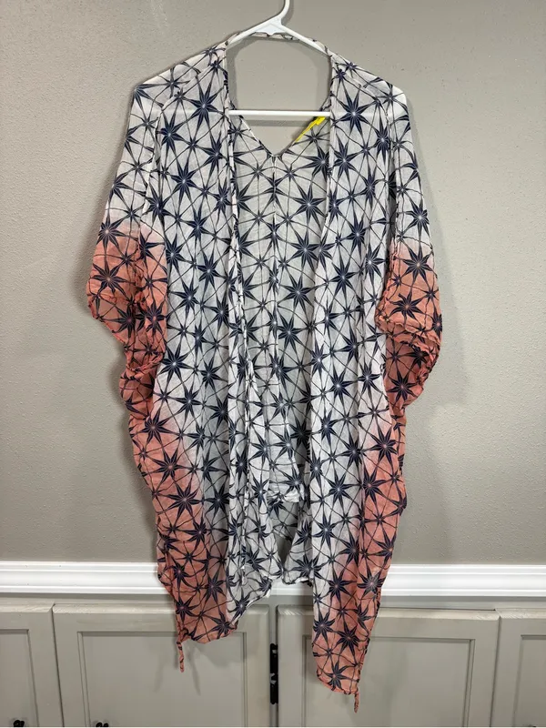 Roberta Roller Rabbit Slate Beach Shrug - Image 2