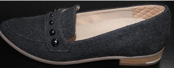Women's Dr. Scholl's Faxon Studded Slip On Loafers Charcoal Gray Flats Size 7.5 - Image 6