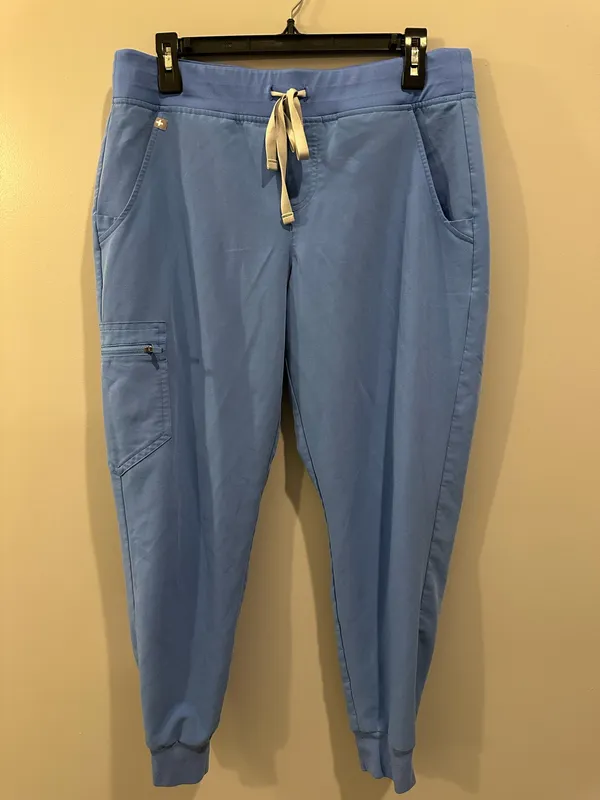 FIGS Zamora Jogger Scrub Pants Ceil Blue - Image 5