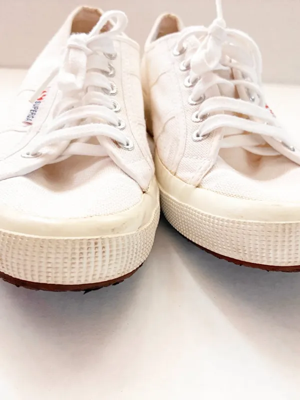 Superga 2750 Cotu Classic Sneakers - Size 9.5 W / 8 M (EU 41) - White Canvas - Image 4