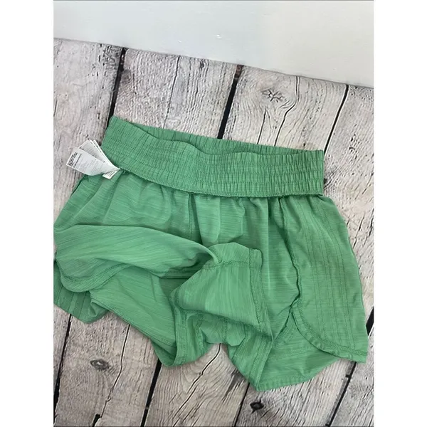 Adidas Women's Pacer Woven High Rise 3" Training Shorts Green Large 3” - Image 16