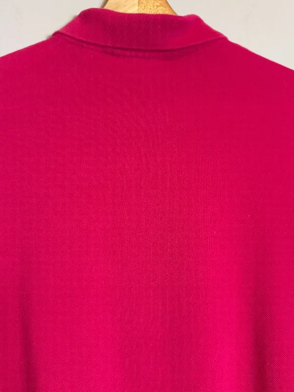Lacoste Classic Fit Short Sleeve Polo Shirt Womens 40 Medium Fuchsia Pink Preppy - Image 11