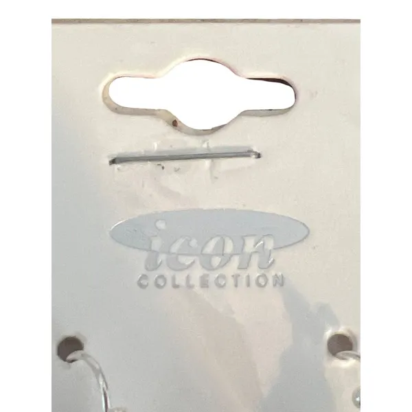 Icon Collection Silver Cross Necklace Earring Set Lead Nickel Safe New on Card - Image 6