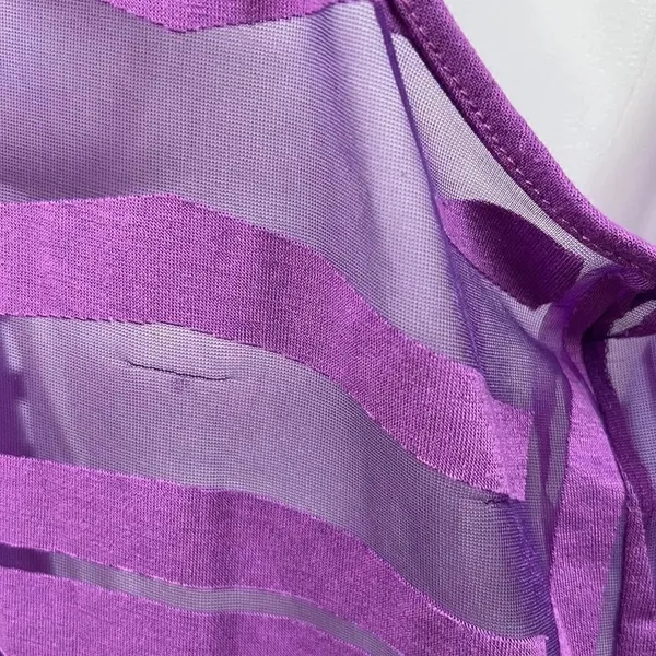 Worthington purple sheer sleeveless tank XL - Image 4