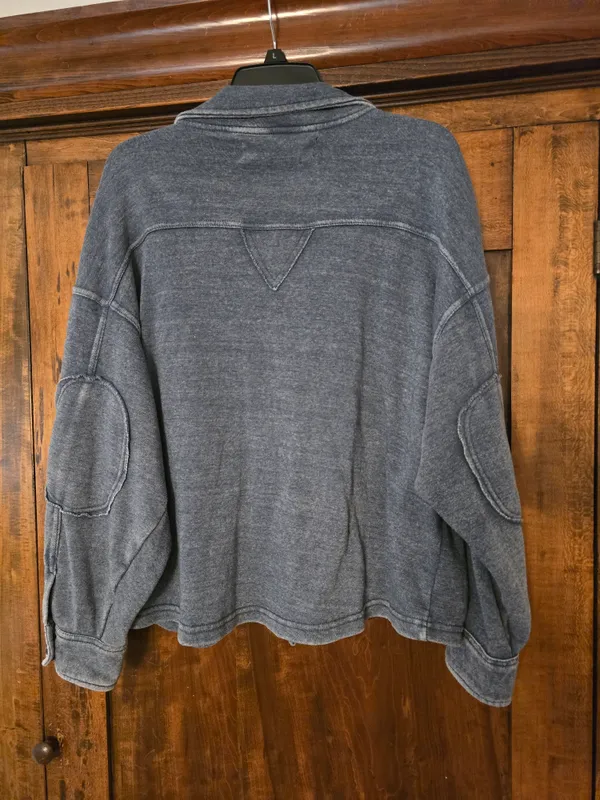 O Vintage Havana Blue/grey Textured Jacket Size Small - Image 5