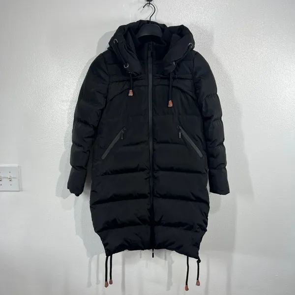 Orolay Women's Long Thickened Down Jacket Puffer Coat‎ Hooded Black XL Y2K - Image 2