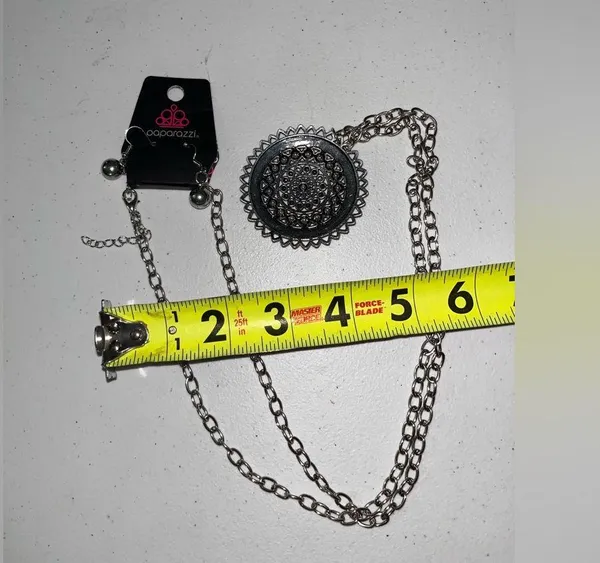 💙 NWT Paparazzi Beaded Mandala Necklace & Earring Set - Image 3