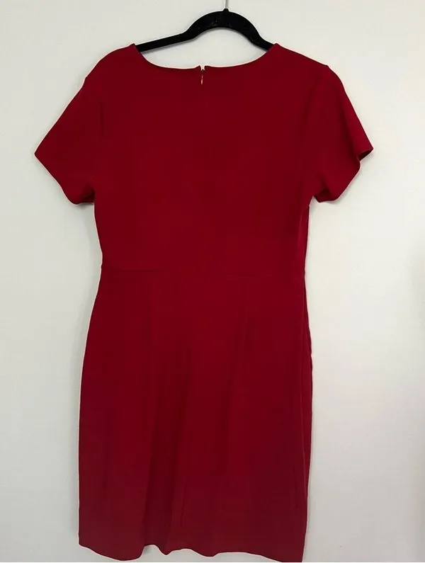 NWOT Old Navy Red Stretchy Short Sleeve Sheath Dress Size L - Image 4