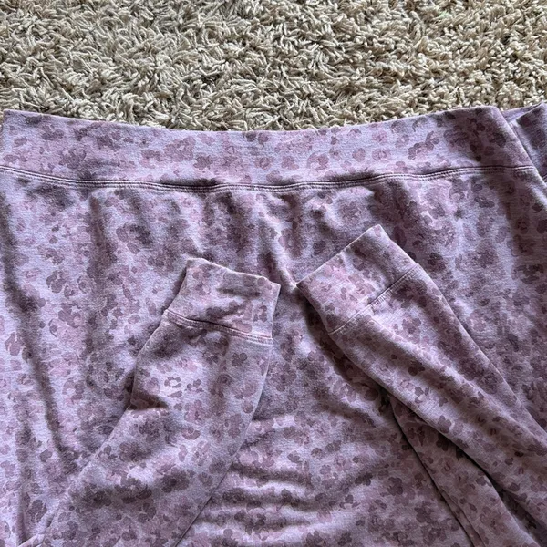 Athleta Studio To Street Print Sweatshirt Women’s Sz Large In Flora Mauve - Image 5