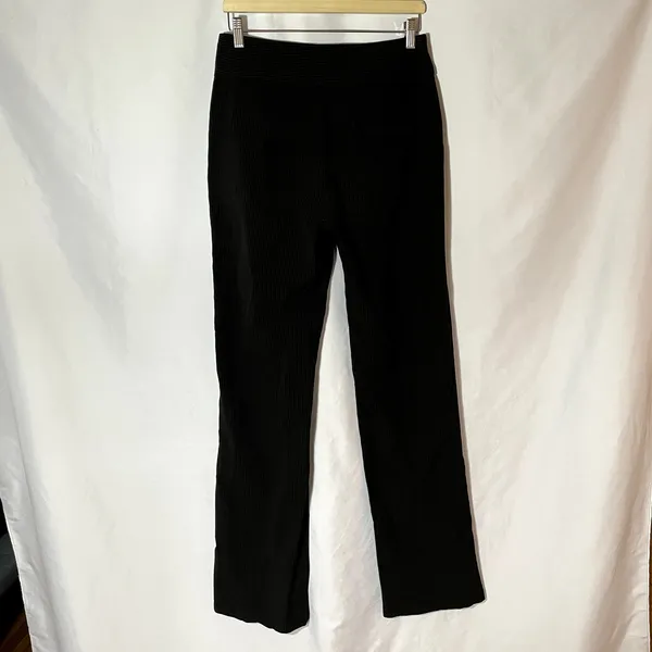 Djerf Avenue black gray striped high waist trousers 35 inseam womens M $170 MRSP - Image 5