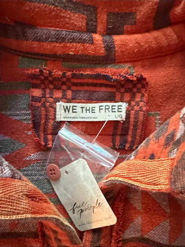 Free People Arizona Sky Pullover Fleece- size Large - Image 3