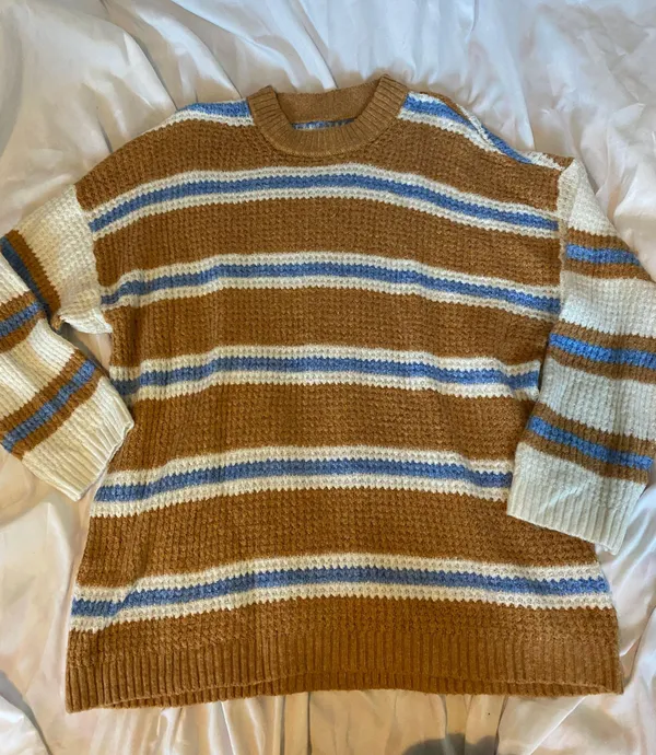 American Eagle waffle knit sweater - Image 4