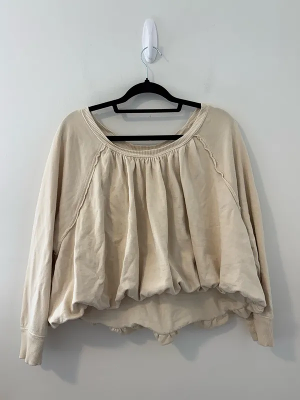 Anthropologie Pilcro Bubble Hem Sweater Medium - Image 2