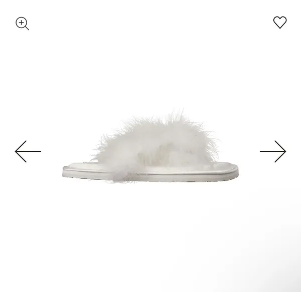 SKIMS FAUX FEATHER SLIPPER  - Image 2