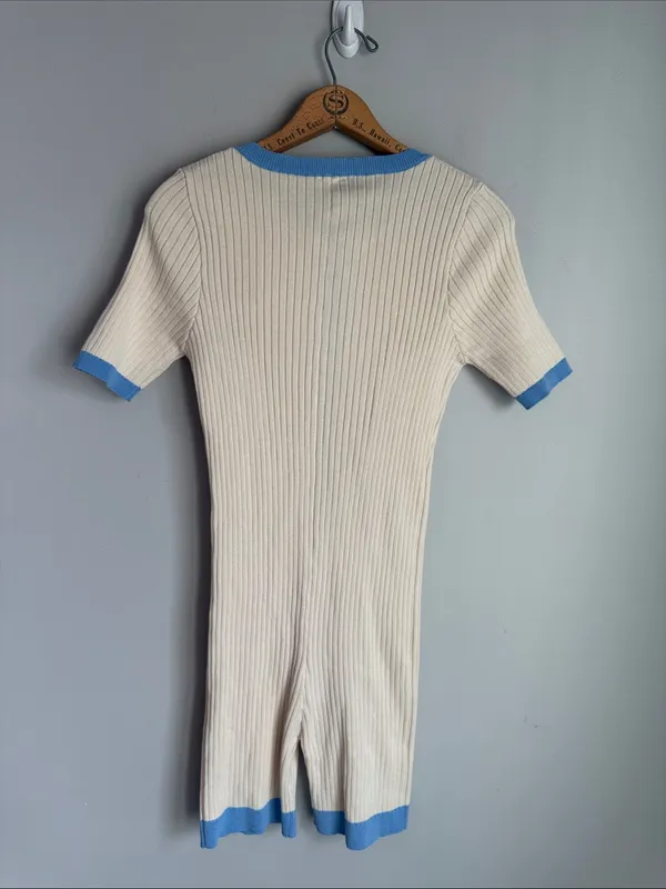 NEW Free People Tennis Time onesie Large - Image 3
