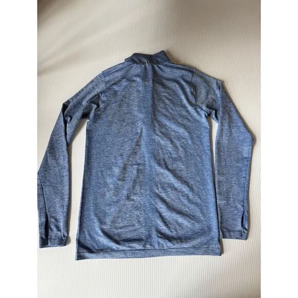 Nike‎ Dri-FIT Running Quarter Zip Performance Athletic Top Heathered Blue M - Image 4