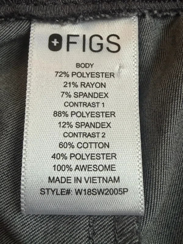 FIGS Technical Collection Scrub Jogger Pants | Women’s S Petite | Heather Gray - Image 6