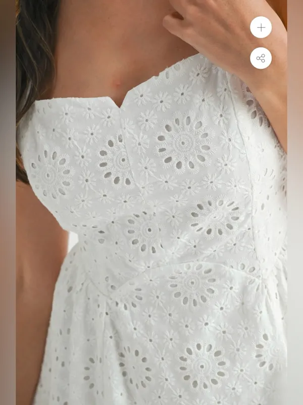 NWT Mabel TALORE LACE UP BACK EYELET DRESS - Image 5