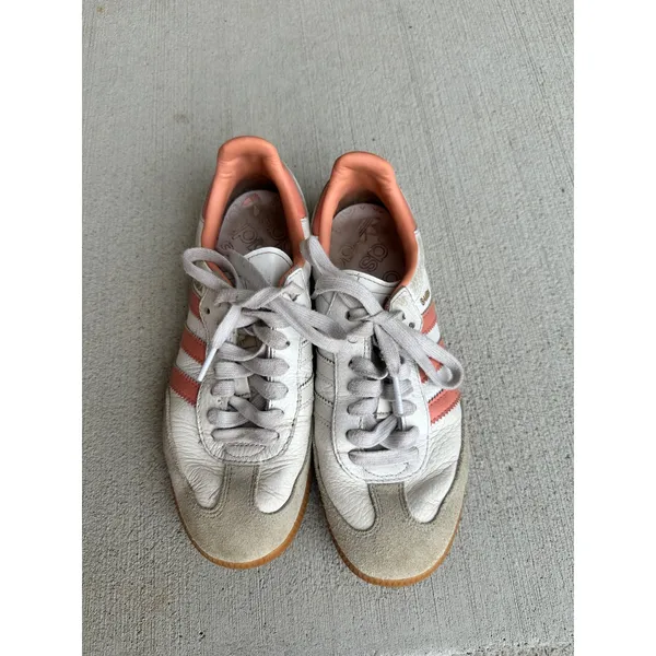 Adidas Samba OG White Coral Pink Sneakers Shoes Womens Size 6 - Image 10