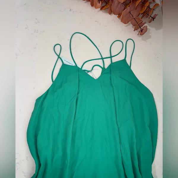 She + Sky Teal Strappy Dress - Image 3