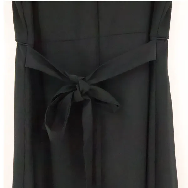 Vintage 90s Empire Waist Maxi Dress Womens Size 8 Black Choir Minimalist Event - Image 4