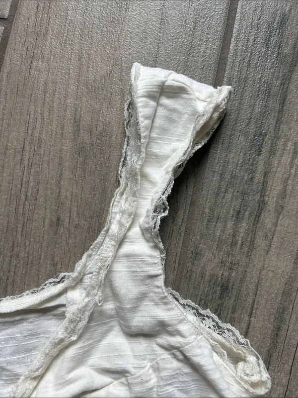 ASOS Cream Tie-Front Ruffle Crop Top - Image 4