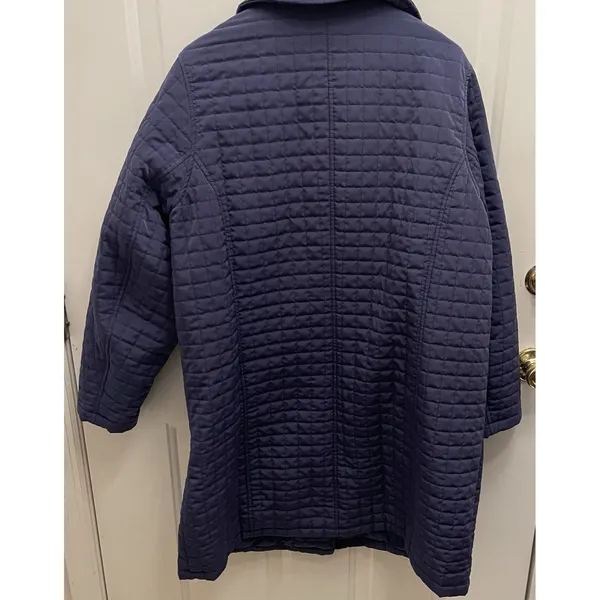 Willow Lane Blue Quilted Insulated Lined‎ Jacket Coat Womens L Outdoor Winter - Image 6