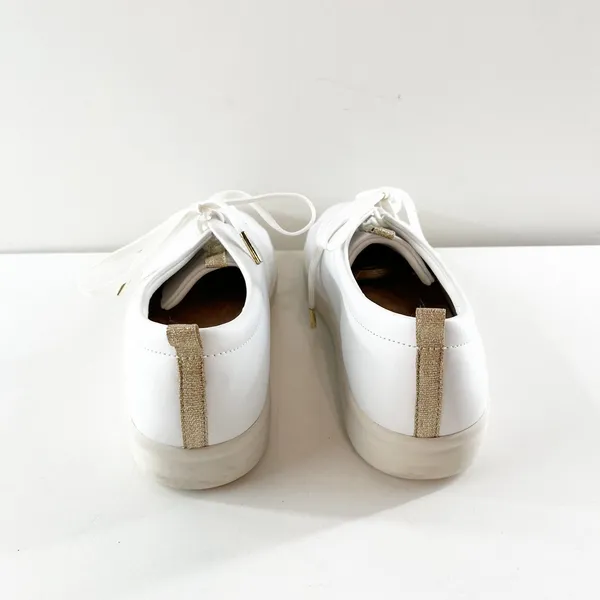 Vionic Paisley Lace Up Casual Leather Low Top Sneakers White 9.5 - Image 6