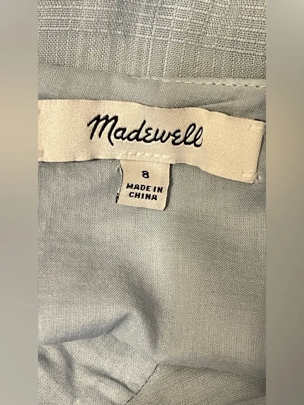 Madewell Light-to-Dark Blue Ombre Spaghetti-Strap Maxi Dress - Image 7