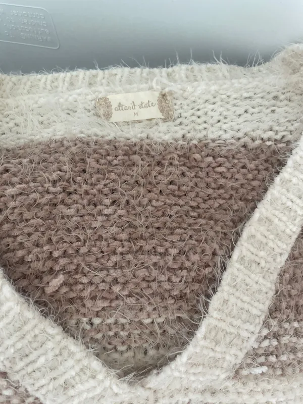 Altar'd State Tan striped sweater - Image 2