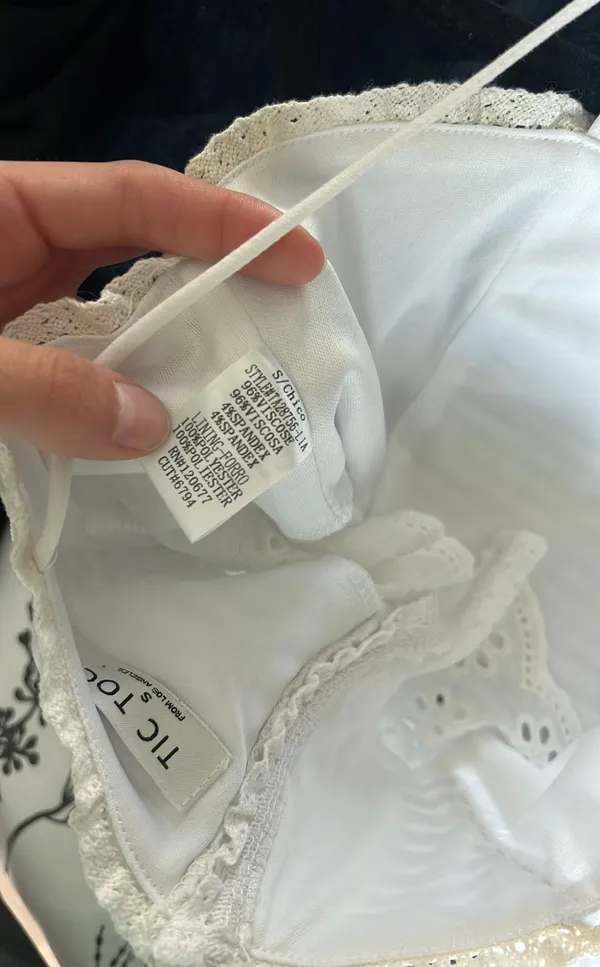 White Tic Toc Crop Top - Image 2