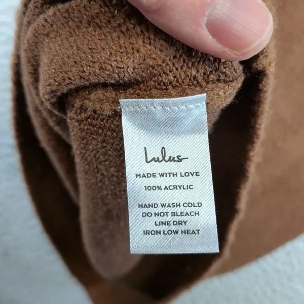 Lulus The Way I Feel Brown Knit Cut-Out Maxi Dress SW7883L Size Medium NWT - Image 6