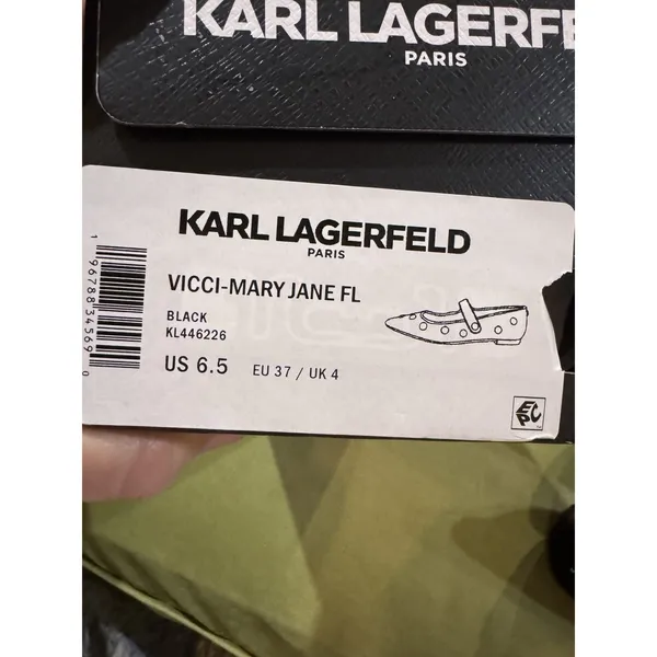 Karl Lagerfeld "Vicci" Mary Janes Black NIB Size 6.5 Charms Witchy - Image 8