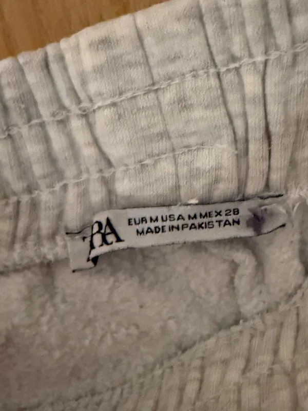 ZARA Sweatpants Grey Wide-Leg - Image 2