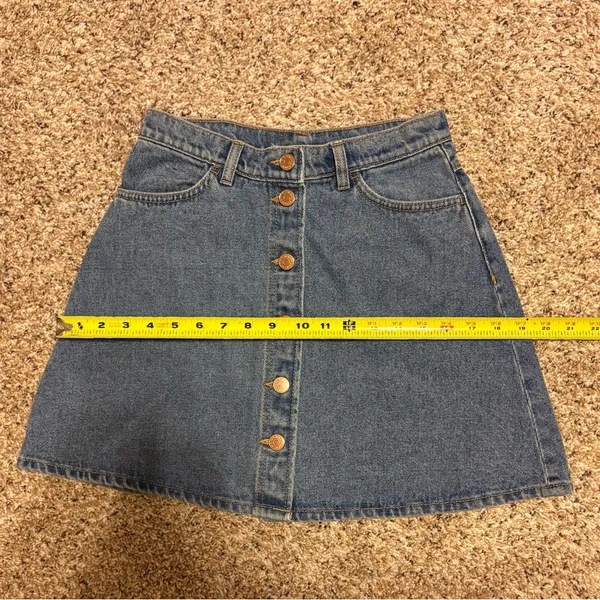 ❤️ Monki button fly denim jean skirt 💚 - Image 7