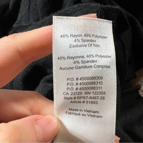 Wilfred Free Black Sleeveless Sweat Romper Size Small Athleisure Loungewear EUC - Image 6
