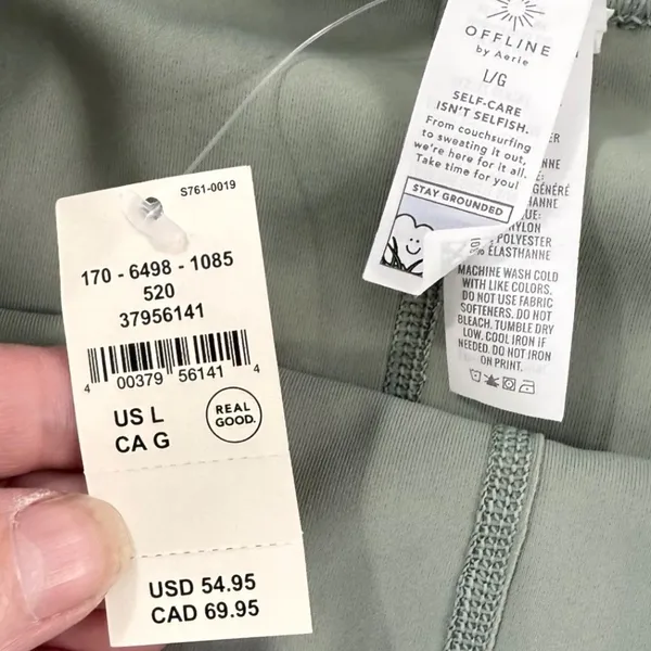 OFFLINE by Aerie Sage Green Pleated Tennis Skirt Logo Goals Skort Large NWT‎ - Image 8