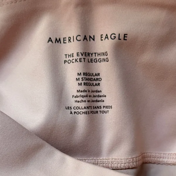 American Eagle The Everything Pocket Legging Pink Highest Rise Medium 0424-4746 - Image 4