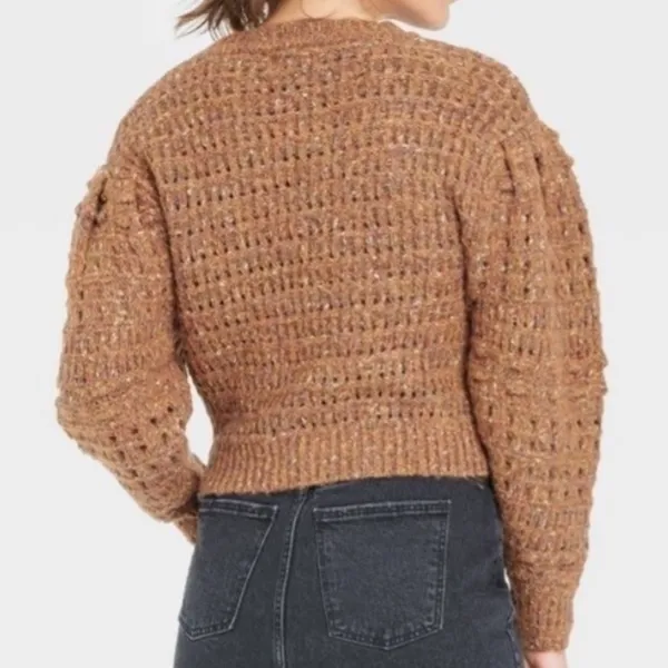 Universal Threads Long Sleeve Open Weave Sweater Women’s L Large - Image 2