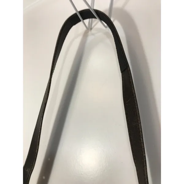 Longchamp Vintage Equestrian Brown Leather Crossbody Shoulder Bag - Image 7