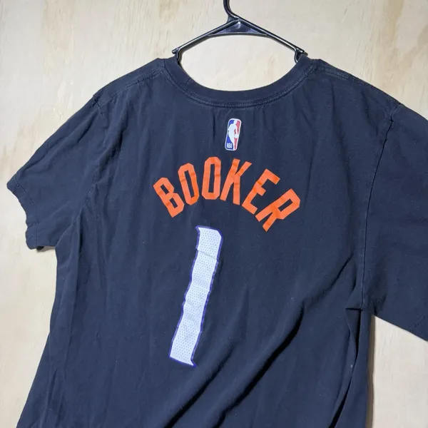 Nike Devin Booker Phoenix Suns The Valley #1 T Shirt Men's Large NBA Black - Image 4