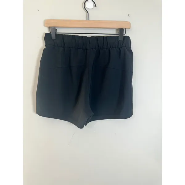 Lululemon On The Fly Short 2.5 Woven Black Mid Rise Athletic Shorts W7AFBS 6 - Image 5