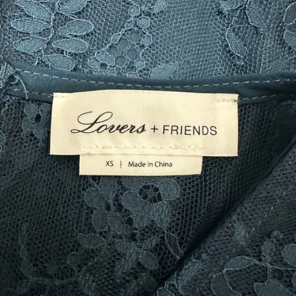 Lovers + Friends Shimmer Cutout Lace Mini Dress Holiday New Years XS - Image 9