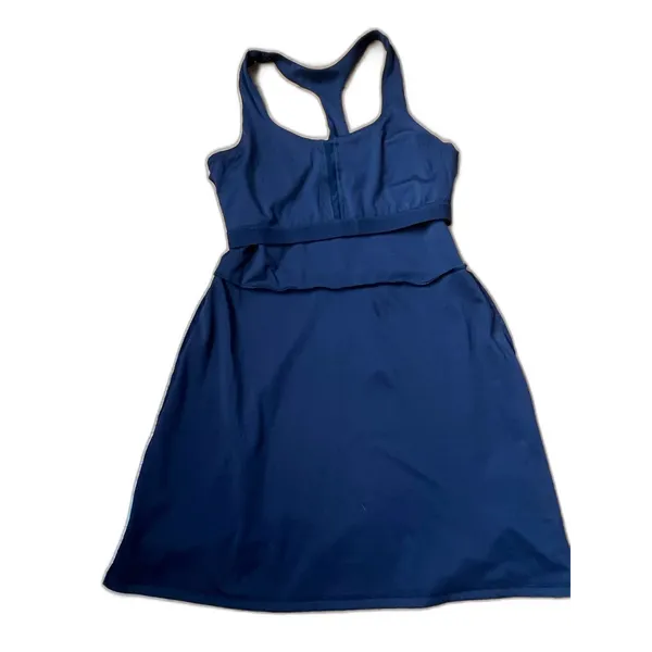 DKNY Sport Athletic Dress Black Racerback Sports Tennis Size Medium Built In Bra - Image 5
