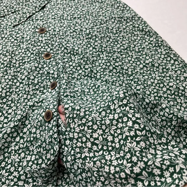Veronica Beard Floral Giana Dress Green White Floral 100% Silk Size‎ 2 *FLAWED* - Image 10