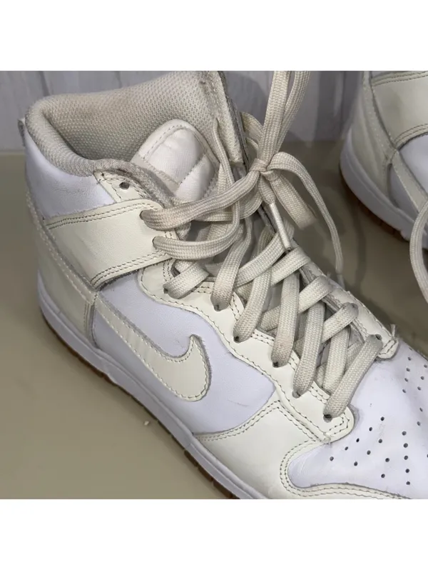 Nike Dunk High White Sail Gum Sneakers Women’s 7 - Image 4