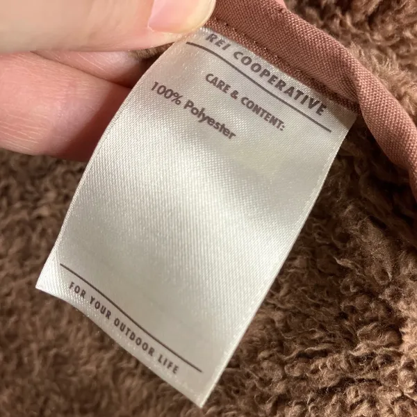 REI Co-op brown Nook Cardigan women's size‎ small cozy soft teddy jacket - Image 6
