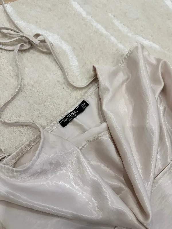 Nasty Gal Silk Mini Dress - Image 7