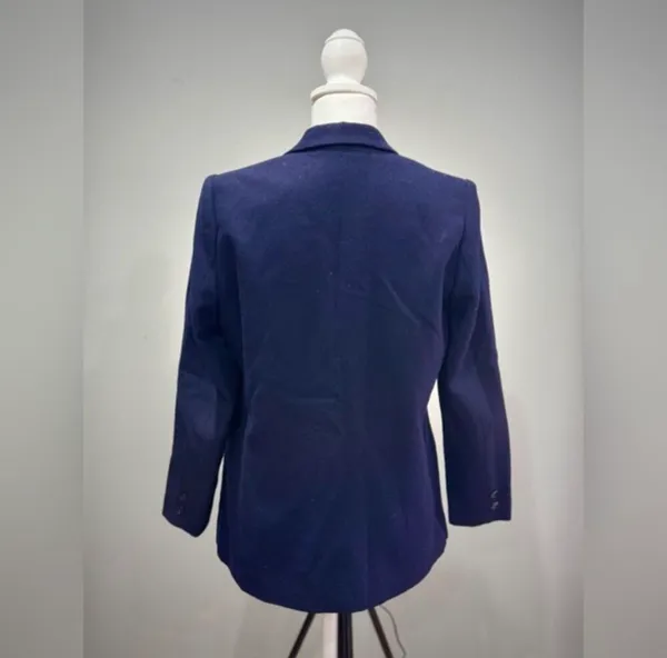 SALE! Navy Vintage Impressions Single-Button Blazer Size 10 EUC - Image 2